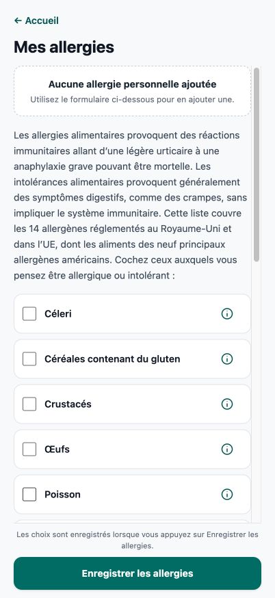 Éditeur actuel de Good4Me? Mes Allergies