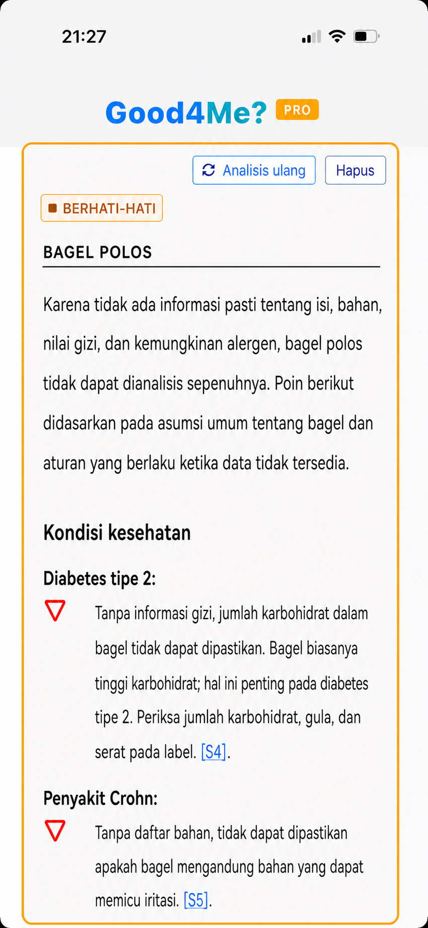 Baca hasilnya