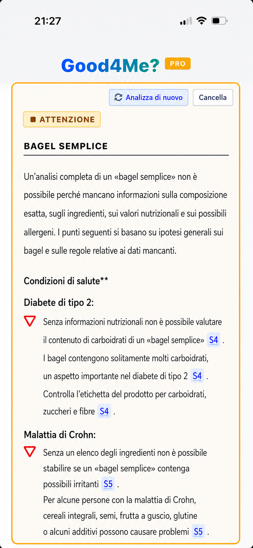 Leggi il risultato